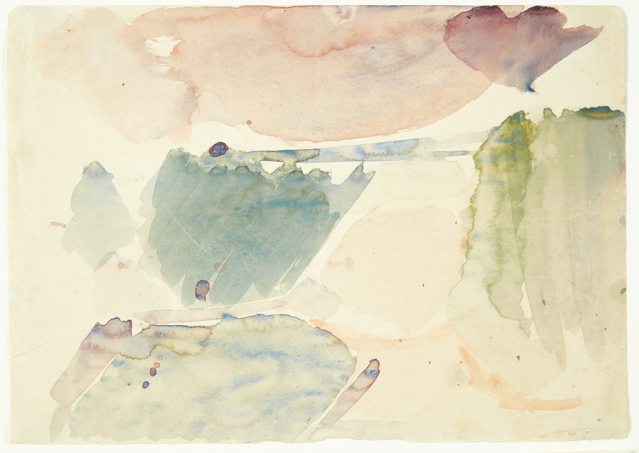 Estudo de cores para a imagem Langelinie de Edvard Weie