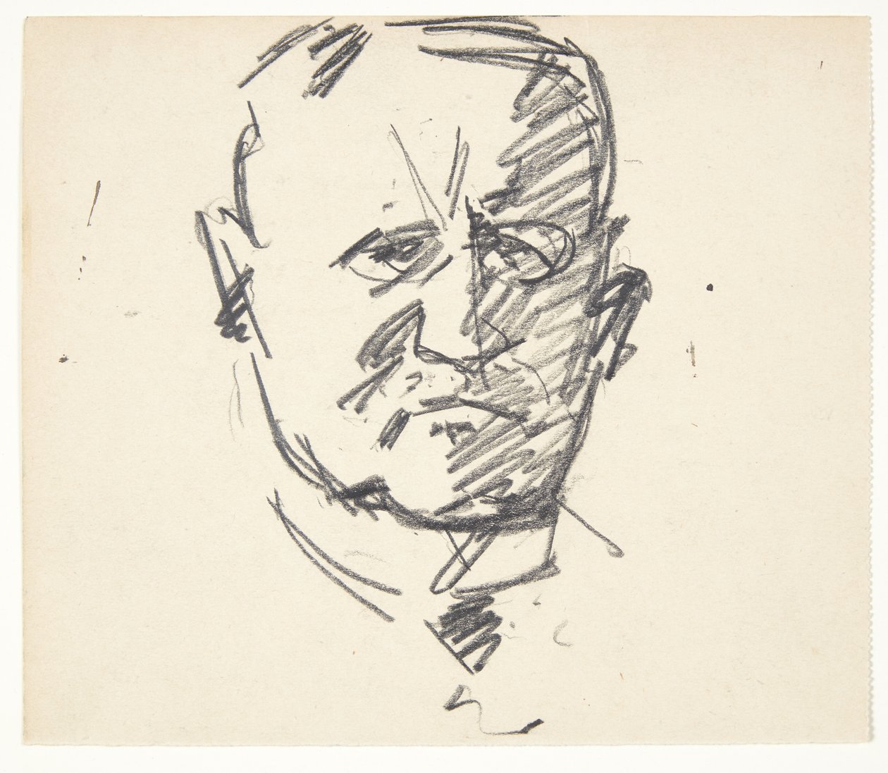 Estudo para um retrato de um professor, MD. Carl Lorentzen (1860-1932) de Edvard Weie