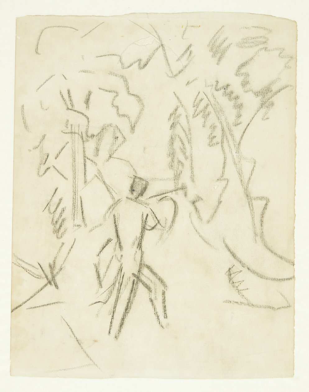 Rascunho para a pintura Fauno e Ninfa de Edvard Weie
