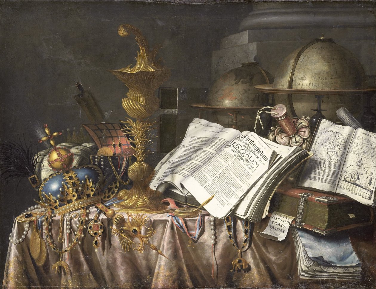Vanitas Natureza Morta de Edwaert Collier