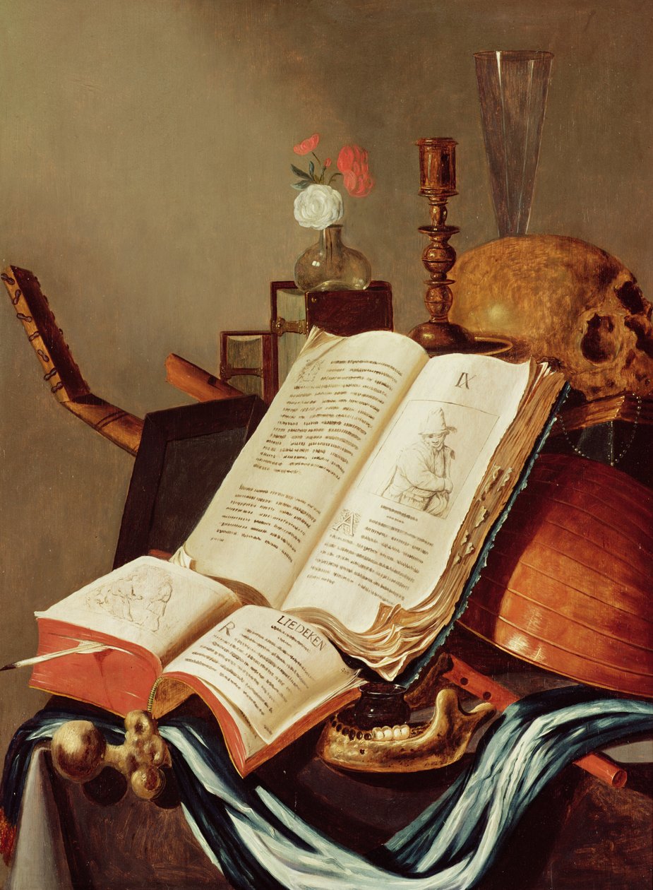 Vanitas Still Life de Edwaert Colyer or Collier