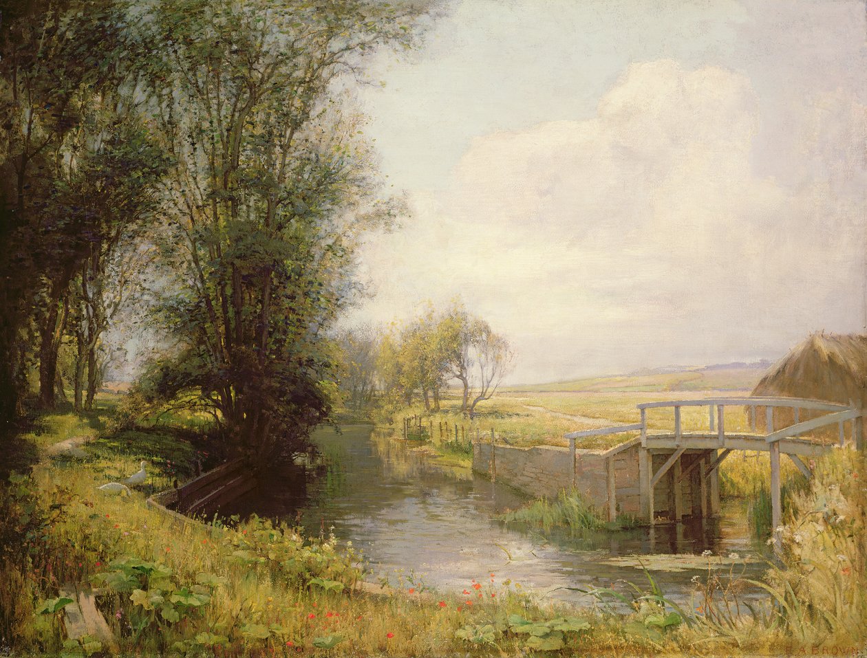 Cena, em, oxfordshire de Edward Archibald Brown
