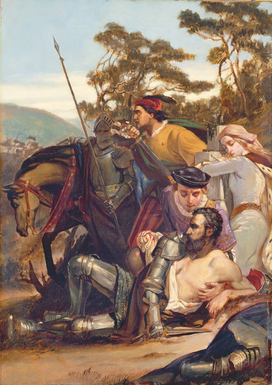 A morte de Marmion de Edward A. Armitage