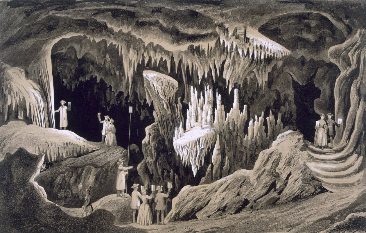 O &39;Tapestry Room&39;, caverna de Weyer, Condado de Augusta, 1858 de Edward Beyer