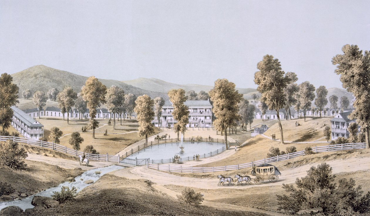 Molas De Enxofre Amarelo, Condado De Montgomery, 1858 de Edward Beyer
