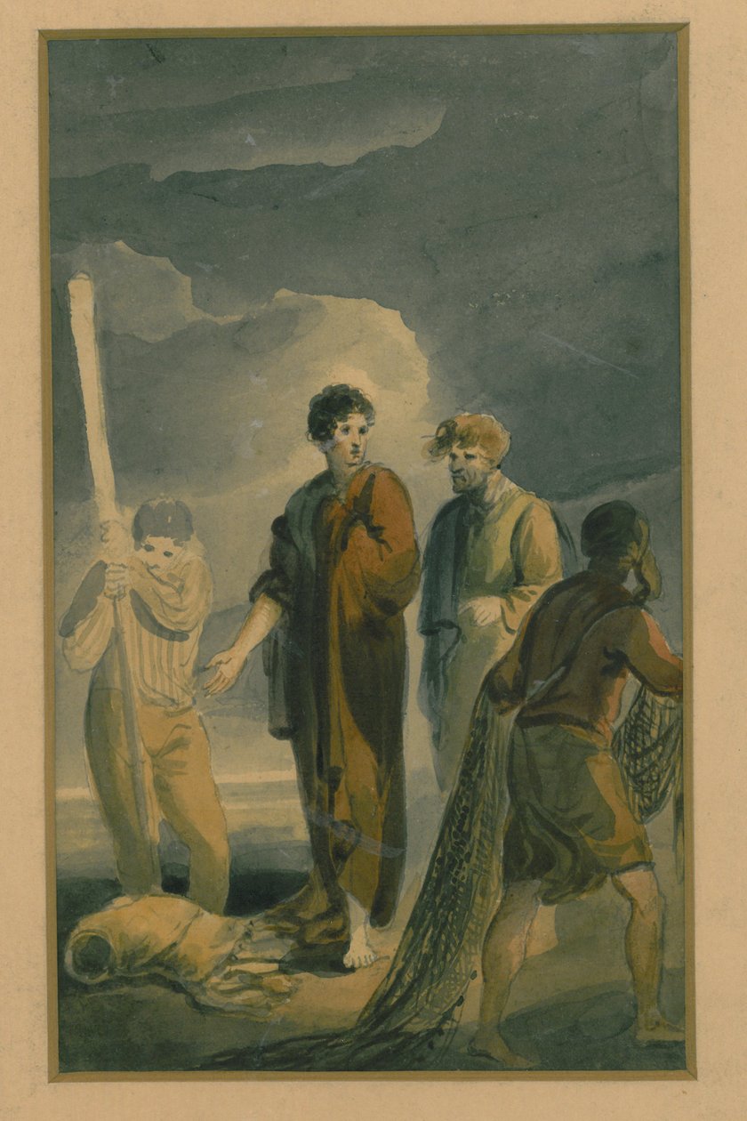 Cena de &39;Péricles, Príncipe de Tiro&39;, c.1790-1819 de Edward Bird