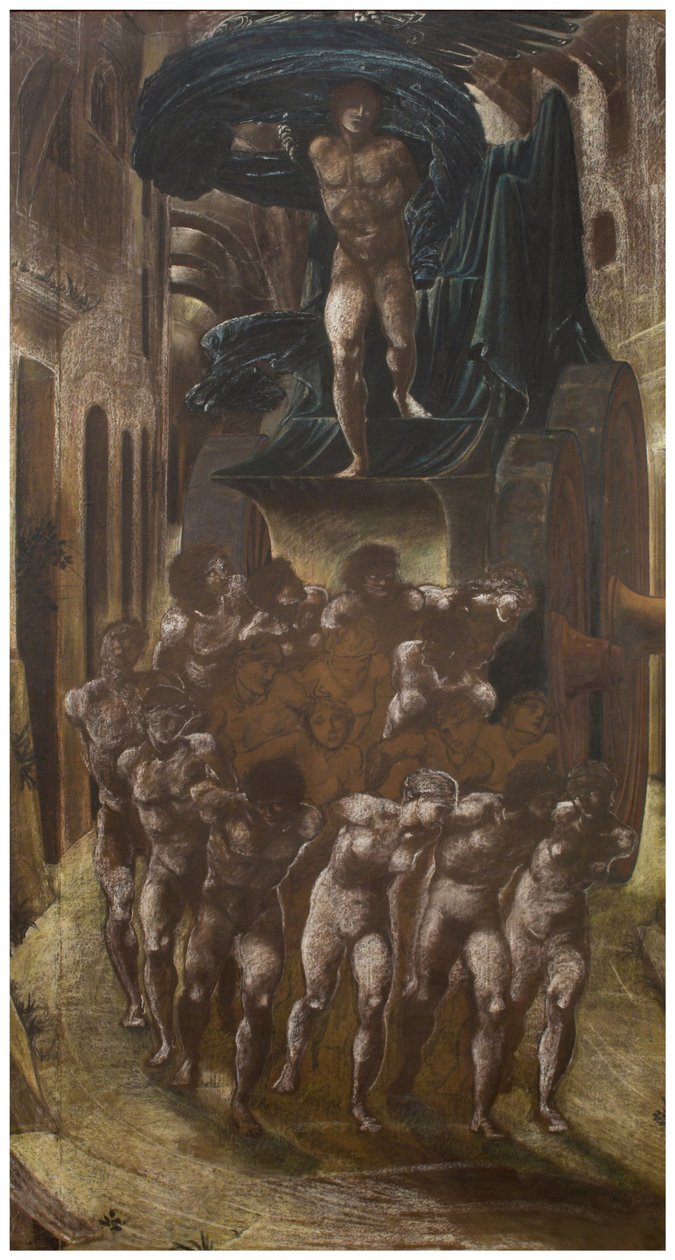 O carro do amor ou o caminho do amor de Edward Burne Jones
