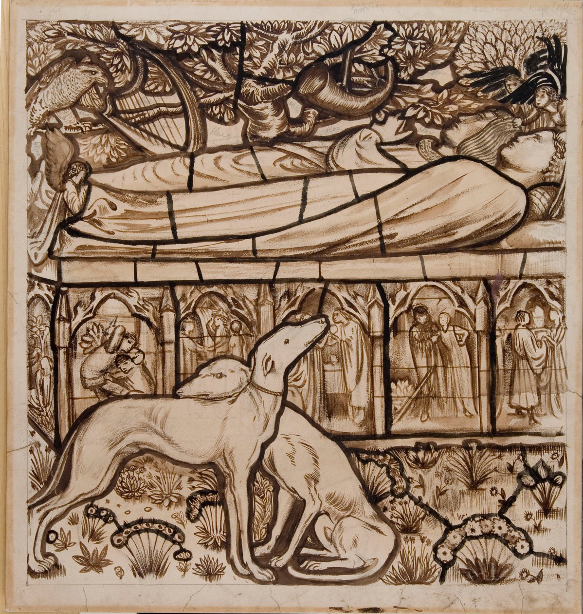 O túmulo de Tristram e Iseult de Edward Burne Jones