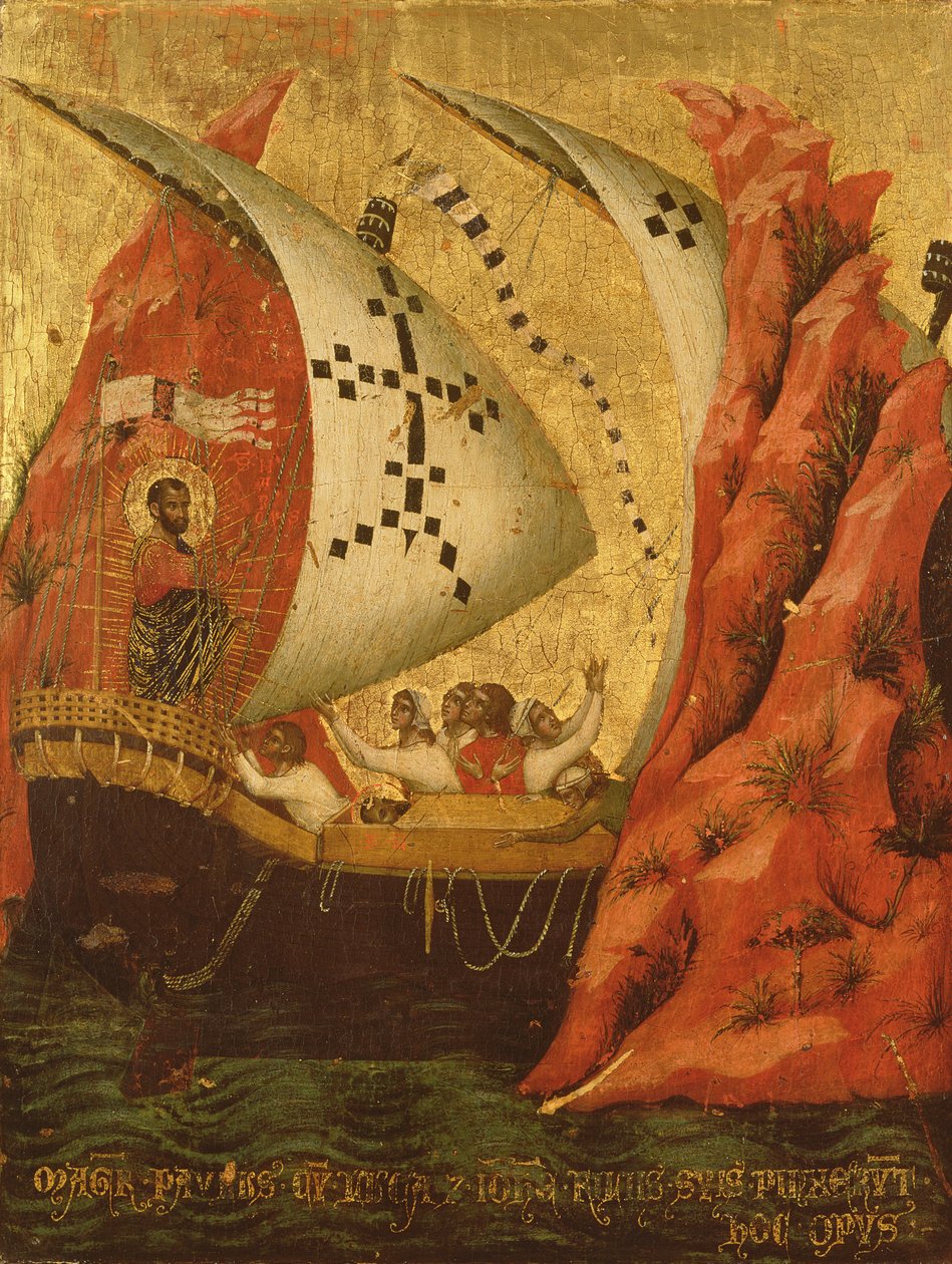 Paisagem com figuras em um barco de Edward Williams