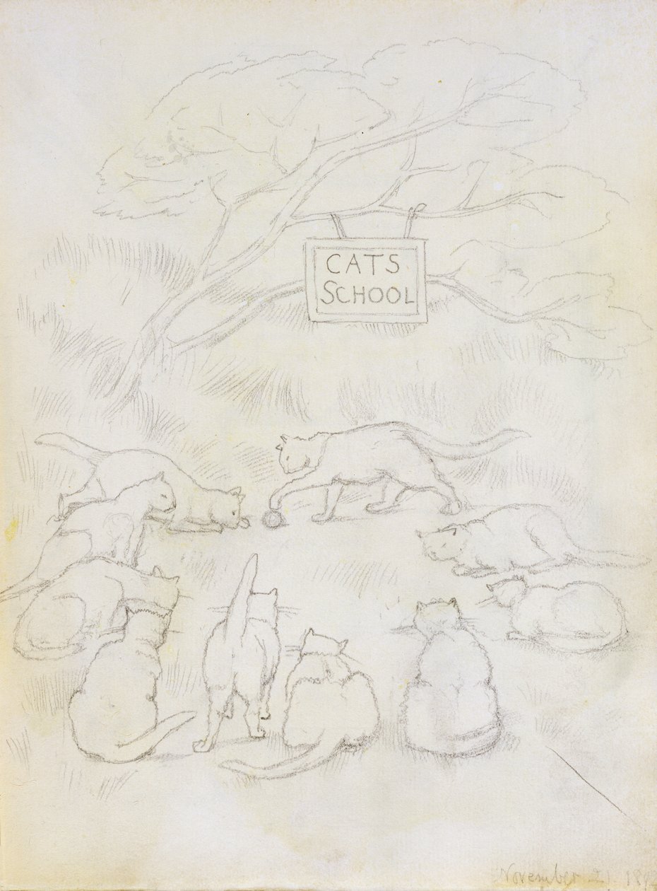 Escola de Gatos, 1892 de Edward Burne Jones
