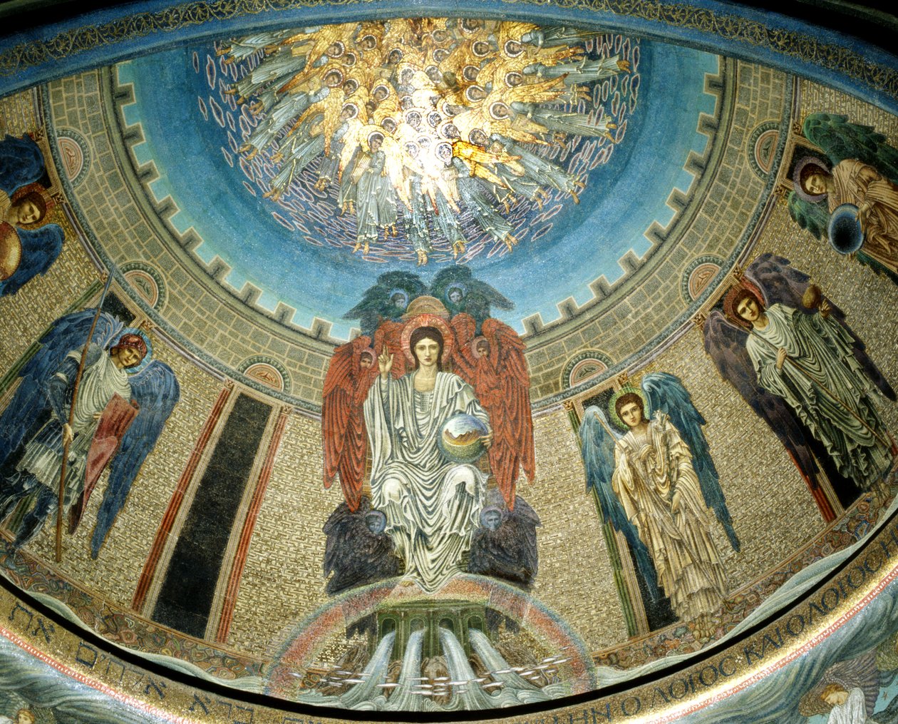 Cristo em Glória, 1885 (mosaico) de Edward Burne Jones
