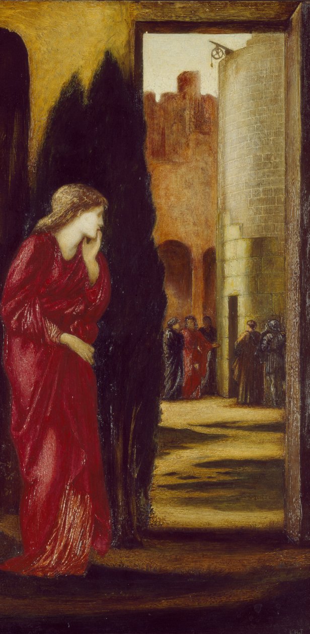 Danäe e a torre de bronze, 1872 de Edward Burne Jones