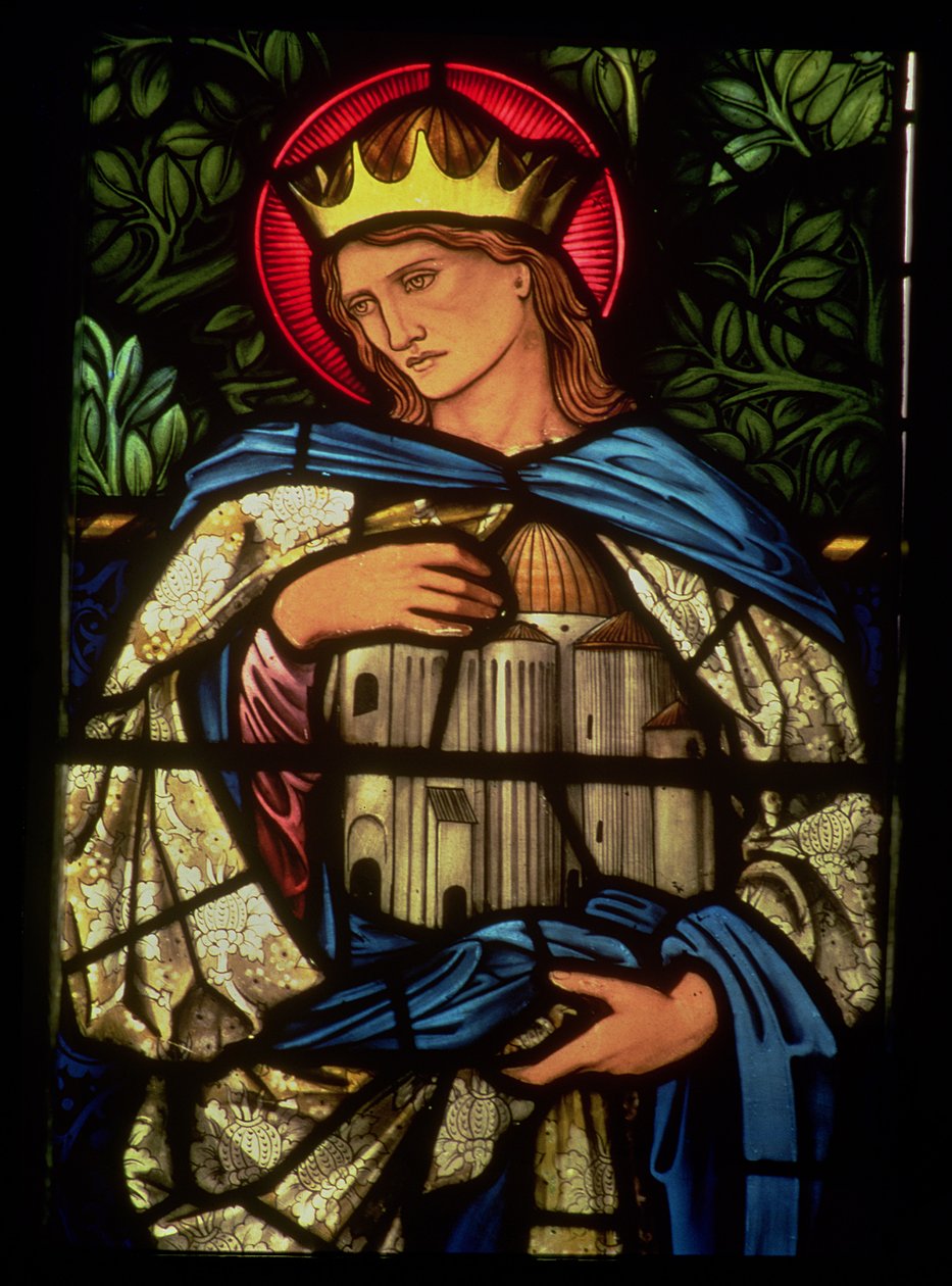 Rei Salomão segurando o templo, 1890 (vitral) de Edward Burne Jones