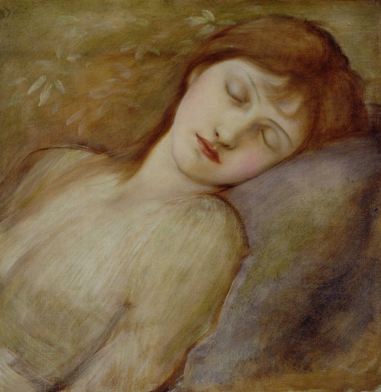 Estudo para a princesa adormecida na série &39;The Briar Rose&39;, c.1881 de Edward Burne Jones