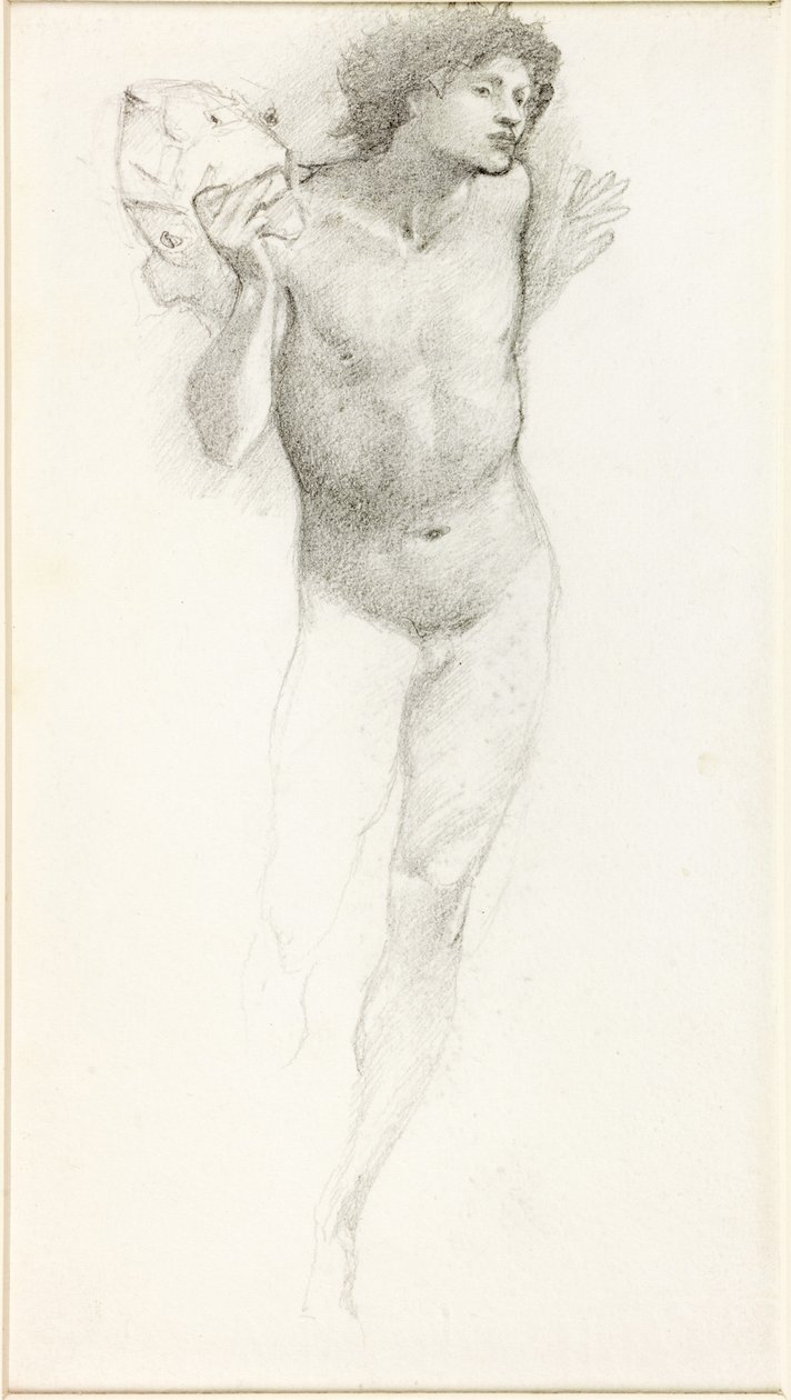 Estudo de Perseu para o &39;Rock of Doom&39; de Edward Burne Jones