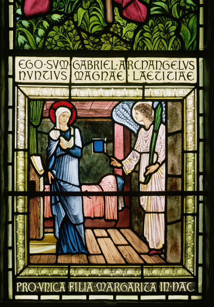 A Anunciação (vitral) de Edward Burne Jones