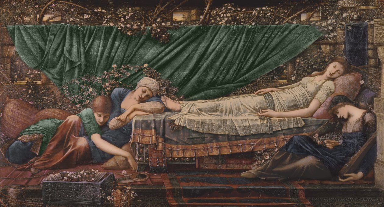 Série "The Briar Rose", 4: A Bela Adormecida, 1870-90 de Edward Burne Jones
