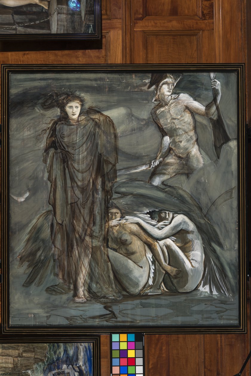 O Encontro da Medusa, c.1876 (guache) de Edward Burne Jones