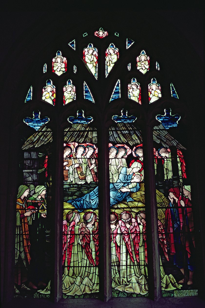 A natividade (vitral) de Edward Burne Jones