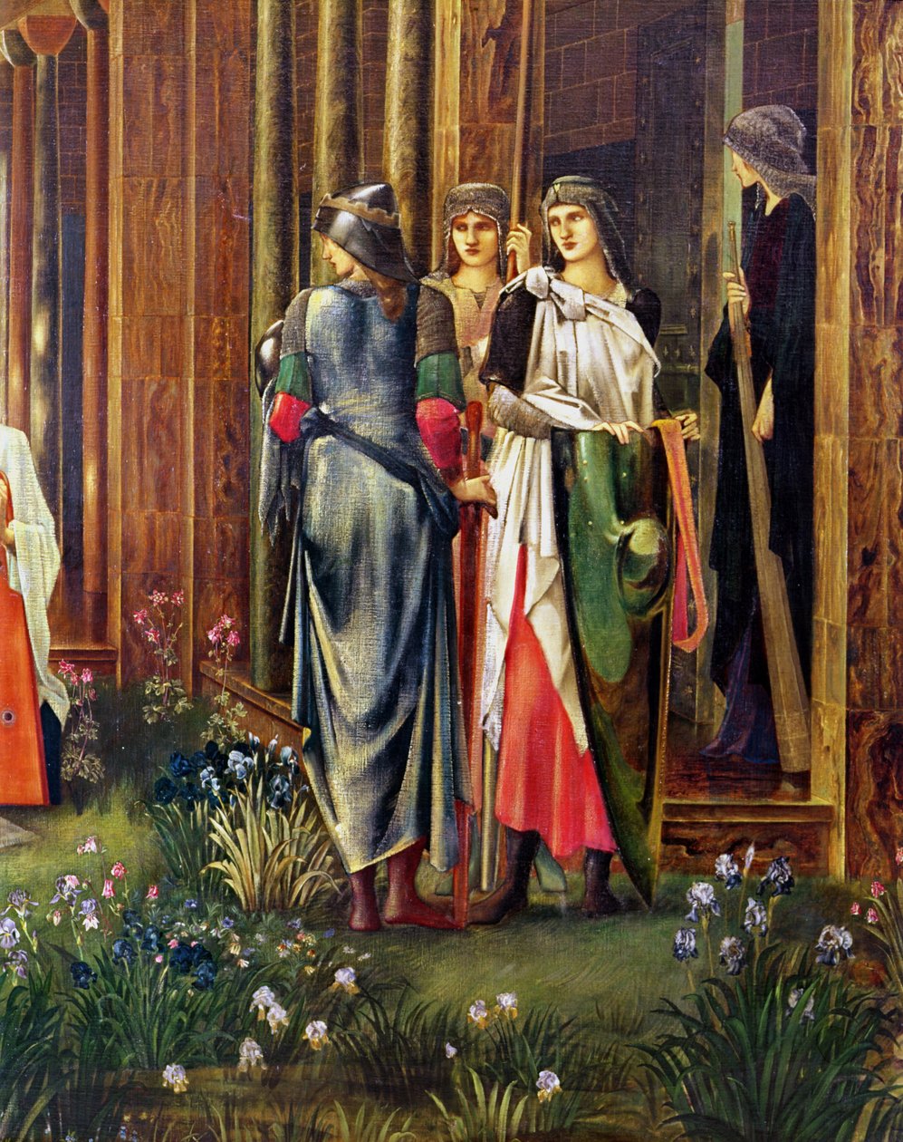 O sono do rei Arthur em Avalon 1881-98 (detalhe) de Edward Burne Jones