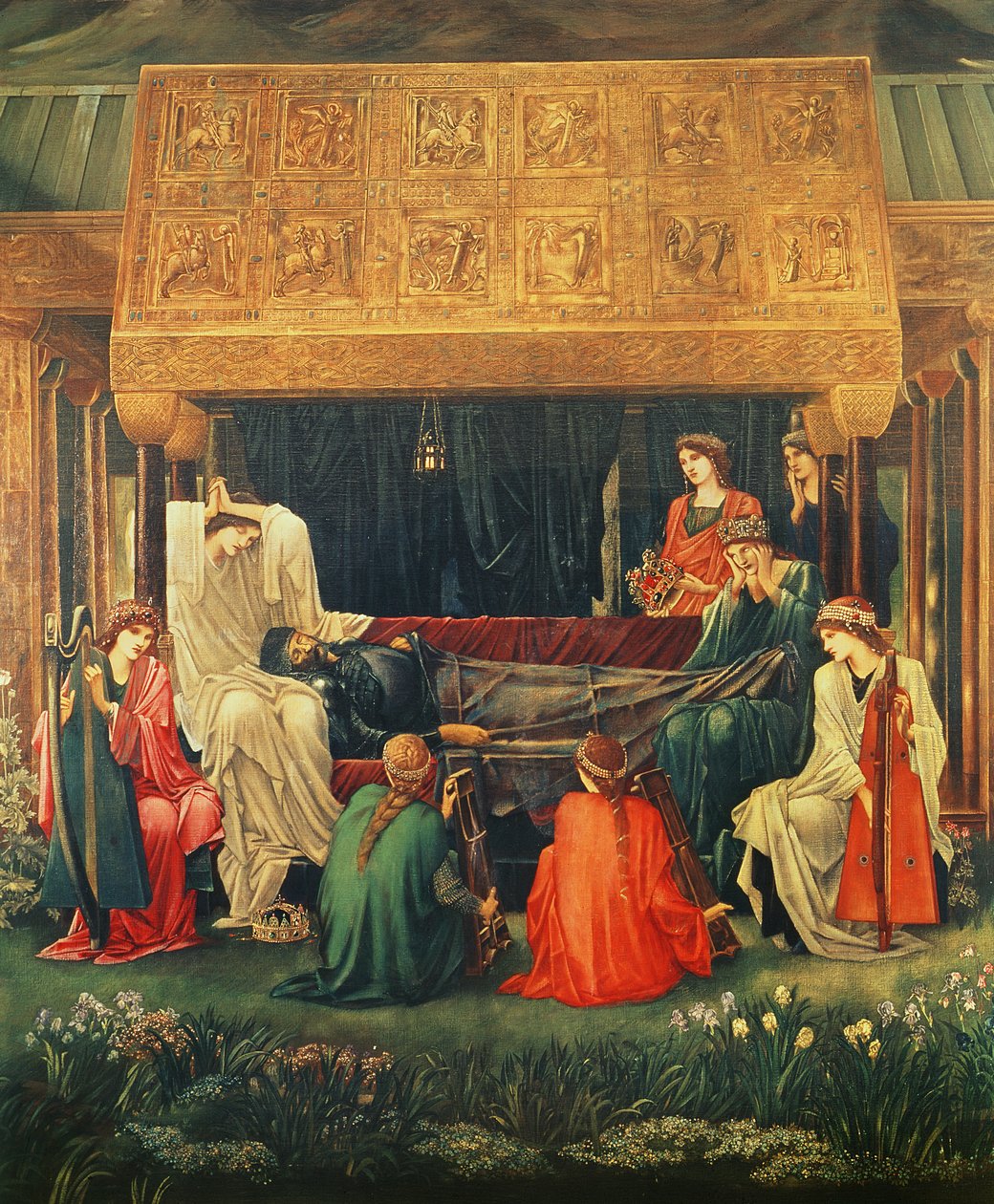 O último sono de Arthur em Avalon, 1881-1898 de Edward Burne Jones