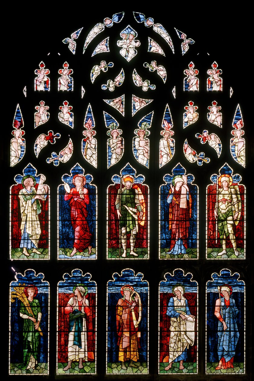 Ashton Under Lyne, Igreja Congregacional de Albion, Morris & Co., Edward Burne-Jones, Transept do Sul, 1896 de Edward Burne Jones