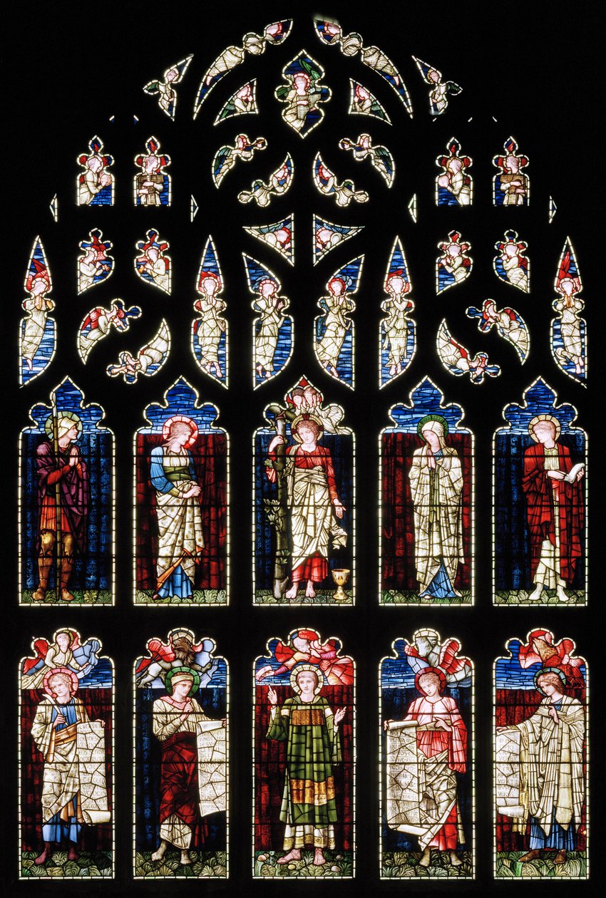 Ashton Under Lyne, Igreja Congregacional de Albion, Morris & Co., Edward Burne-Jones, Transept do Sul, 1896 de Edward Burne Jones