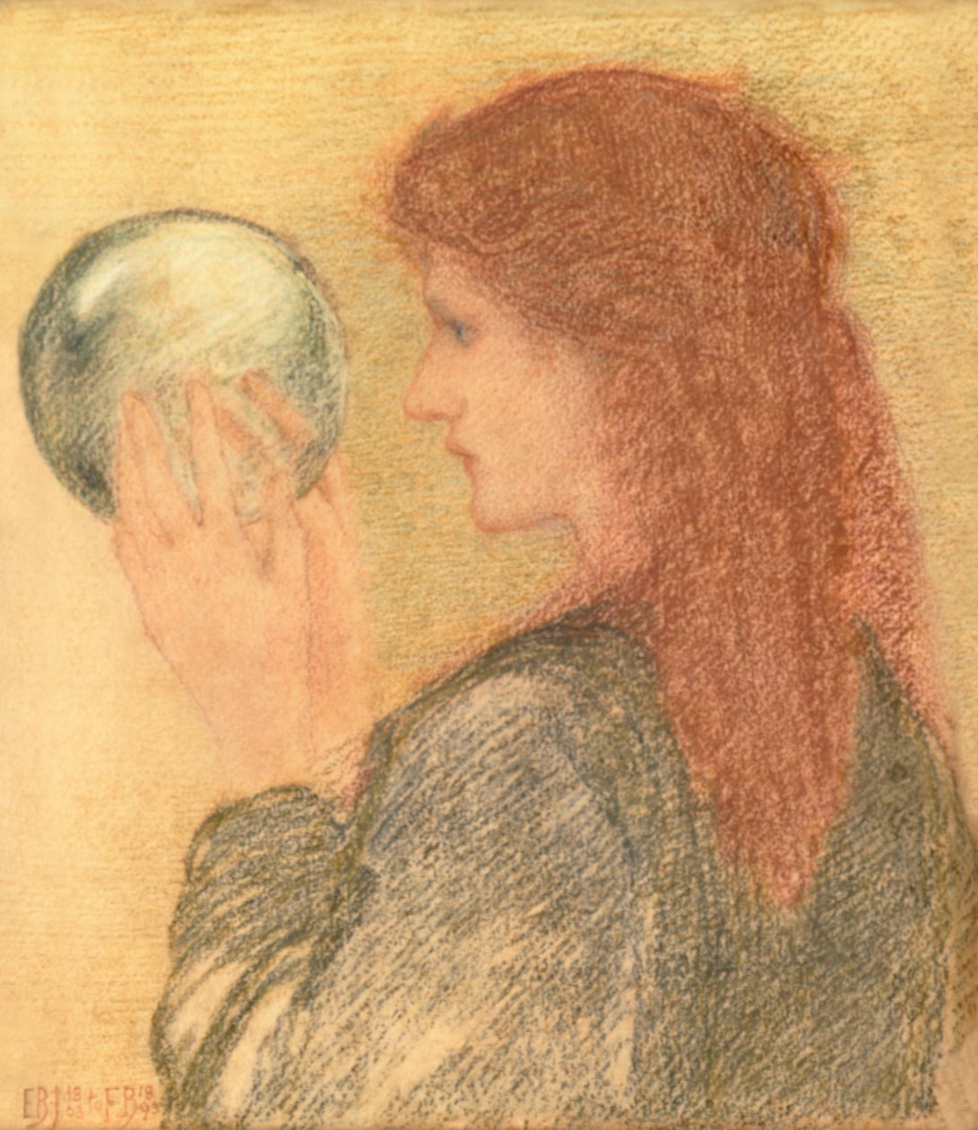 Astrologia, 1893 (pastel sobre papel) de Edward Burne Jones