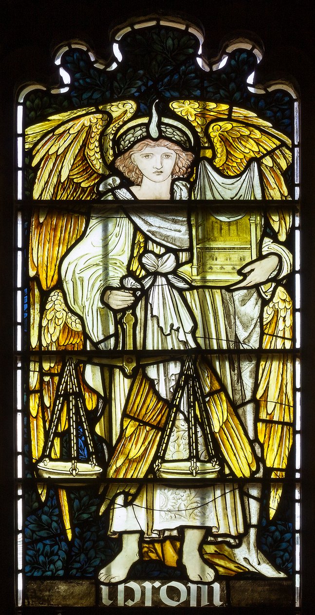 Cambridge, Capela da Faculdade de Jesus, Morris & Co., Edward Burne-Jones, Ibrom, 1873 de Edward Burne Jones