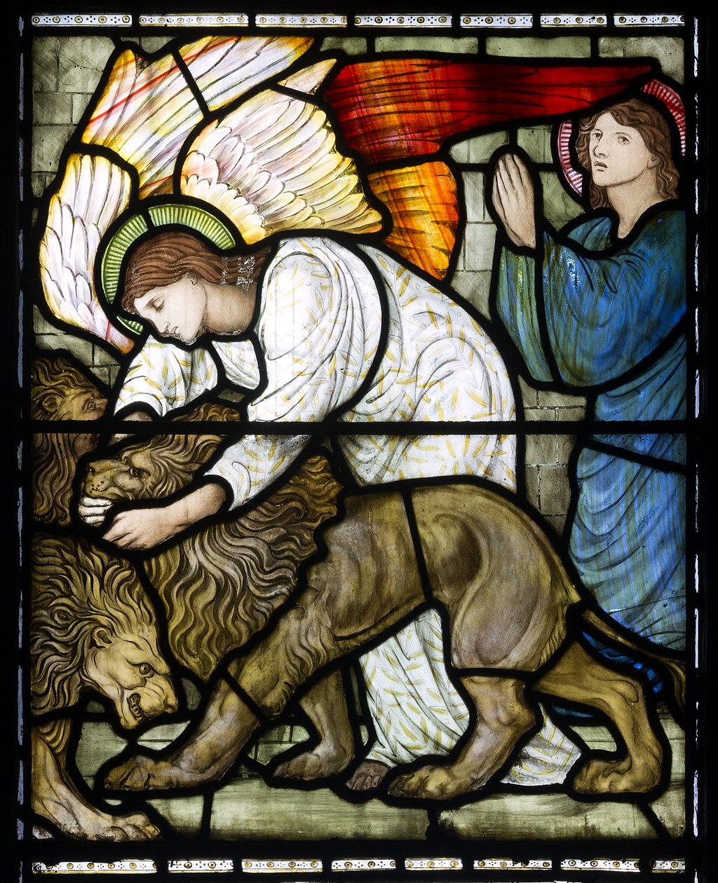 Daniel no esconderijo dos leões, 1879 de Edward Burne Jones