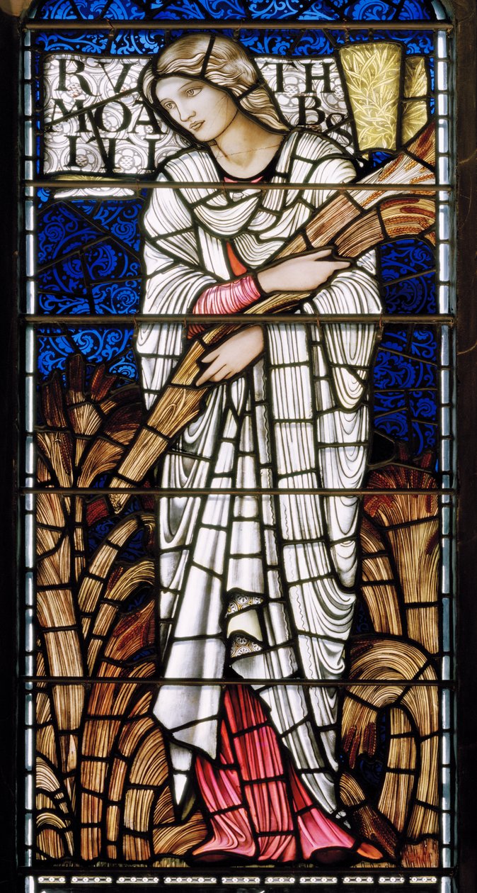 Edimburgo, St Giles Cathedral, Morris e companhia, Edward Burne-Jones, Ruth, 1886 de Edward Burne Jones
