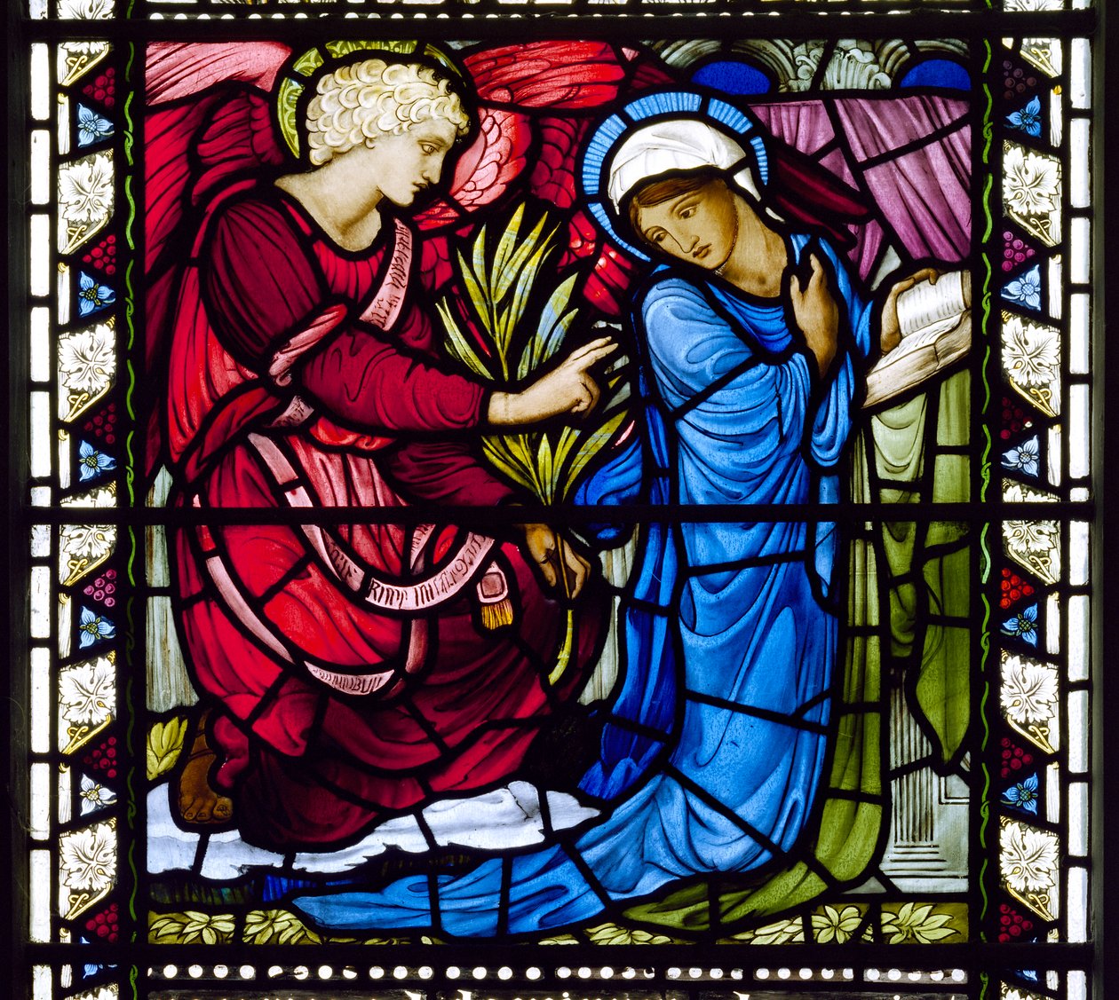 Kirkcaldy Old Kirk, Morris & Co., Edward Burne-Jones, A Anunciação, 1886 de Edward Burne Jones