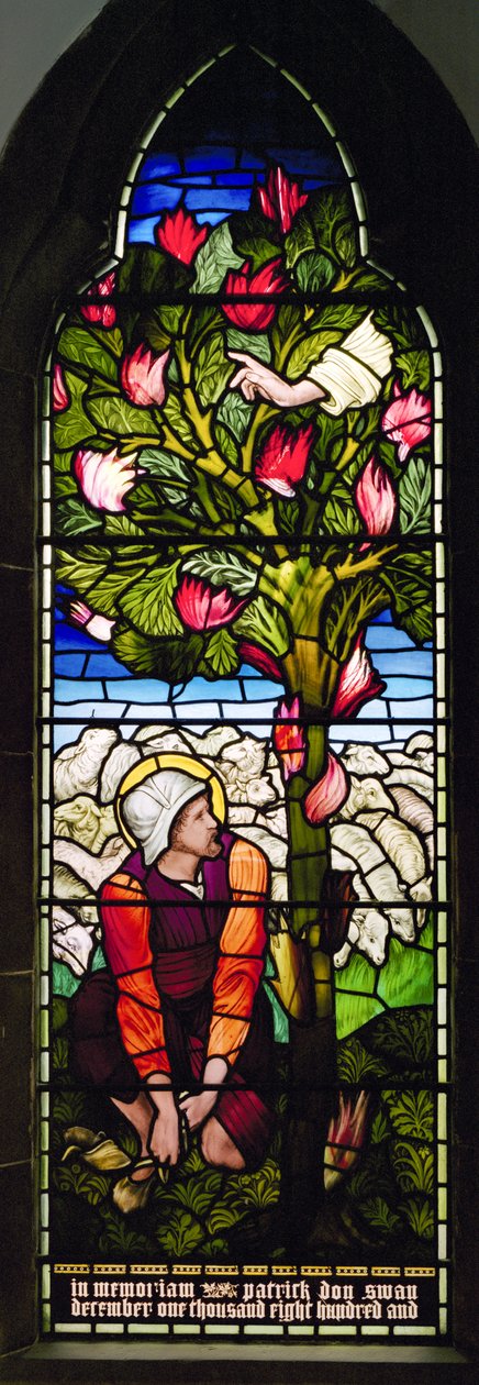 Kirkcaldy, St Brycedale, Morris & Co., Edward Burne-Jones, Moisés e a Sarça Ardente, 1892 de Edward Burne Jones