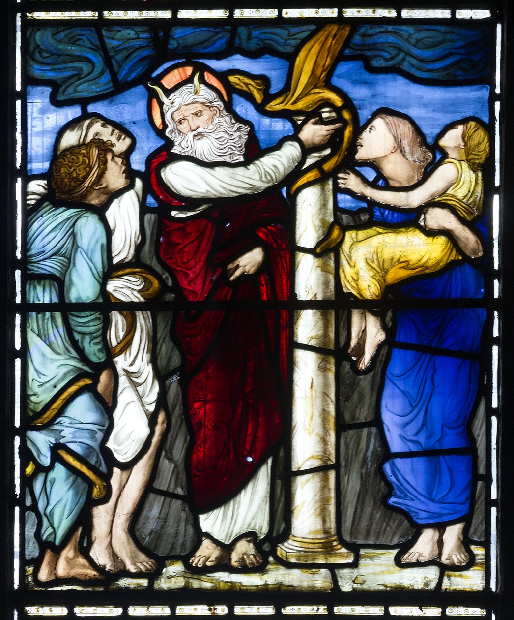 Moisés e a Serpente de Bronze, 1879 de Edward Burne Jones