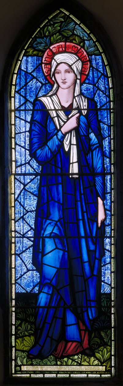 Rottingdean, Santa Margarida, Morris & Co., Edward Burne-Jones, A Virgem Maria, 1894 de Edward Burne Jones