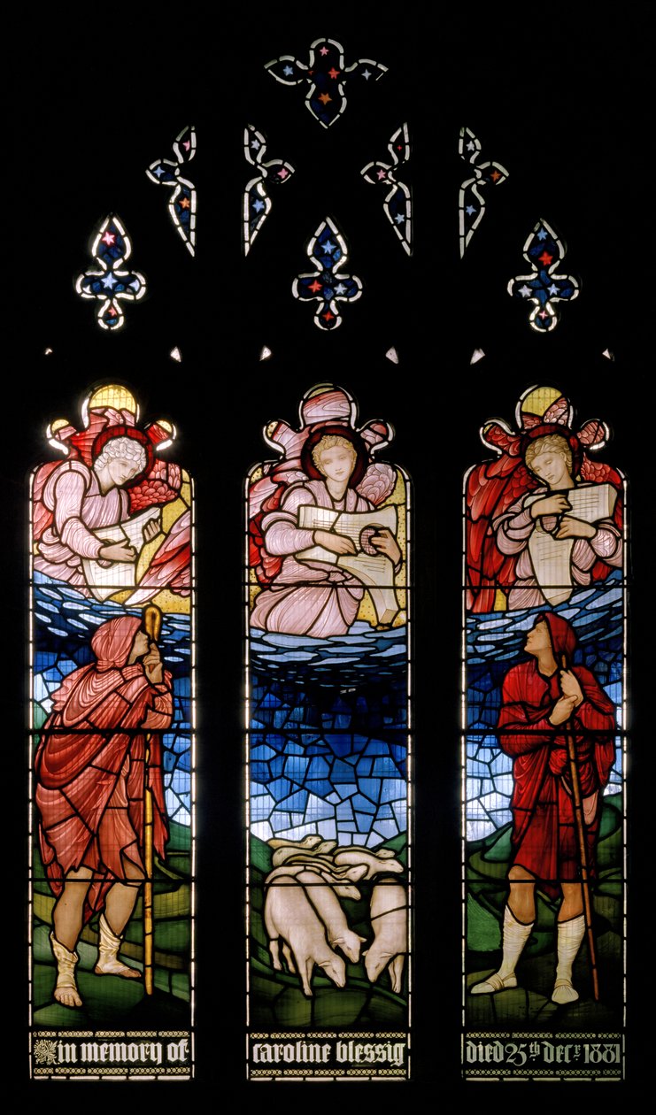 A Anunciação Aos Pastores, 1883 de Edward Burne Jones
