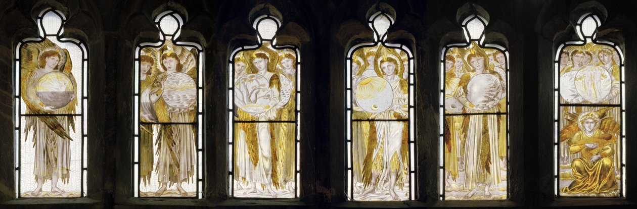 Os dias da criação, janela ocidental, 1870 de Edward Burne Jones