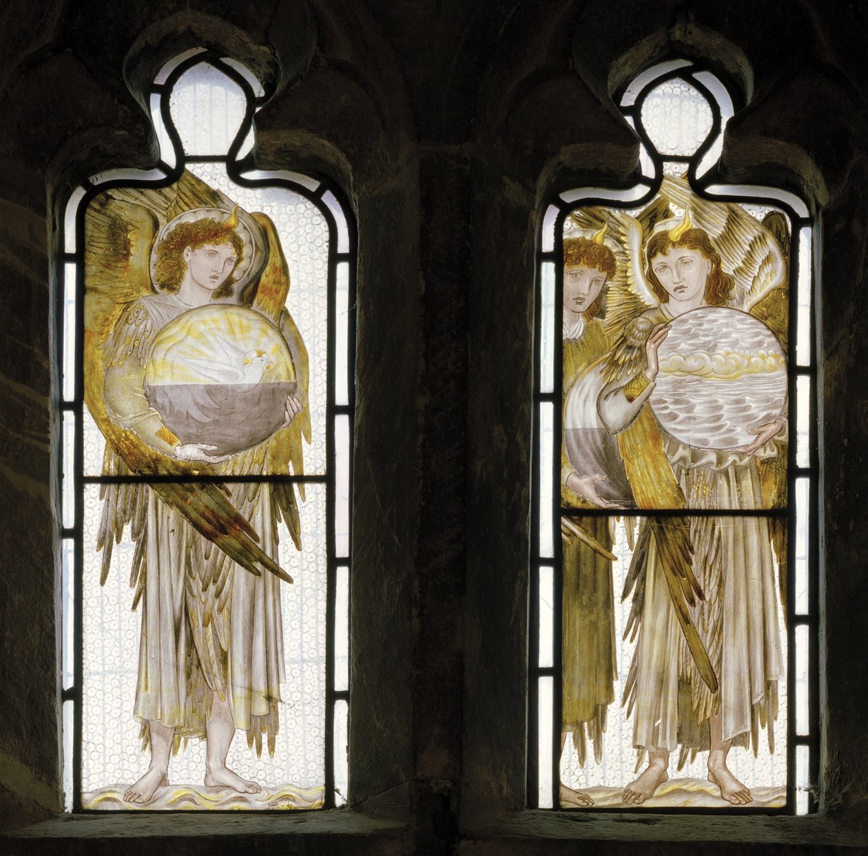 Os Dias da Criação, detalhe, 1870 de Edward Burne Jones