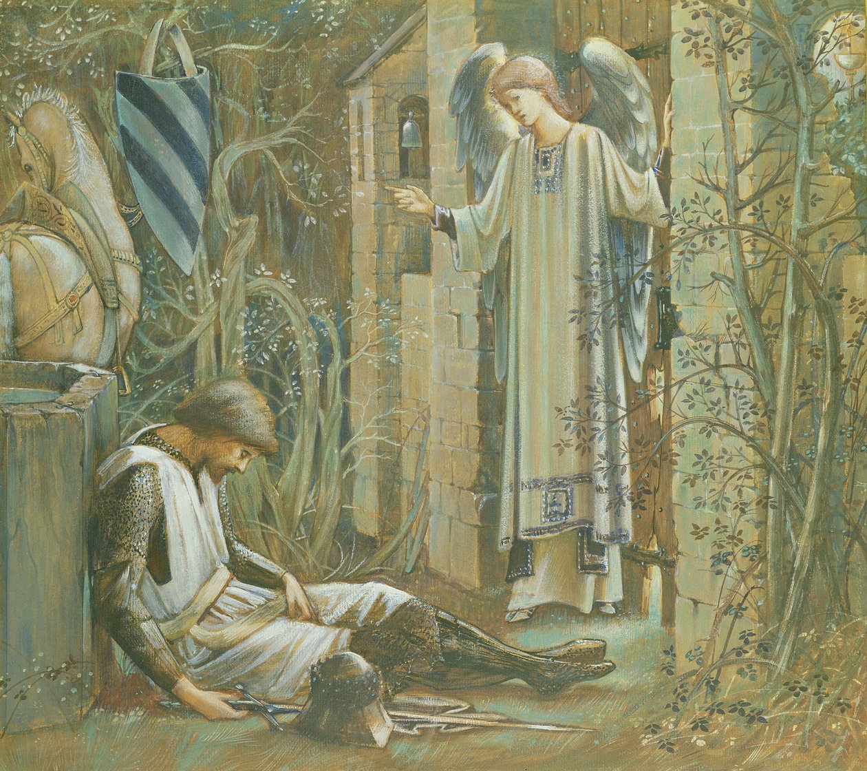 O fracasso de Sir Lancelot de Edward Burne Jones
