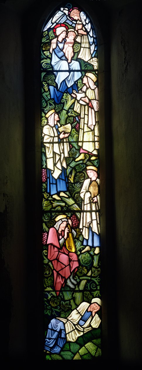 A árvore de Jessé (vitral) de Edward Burne Jones