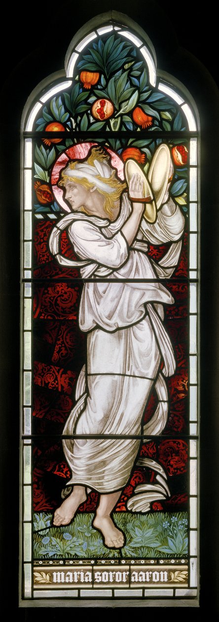 Waterford, St Michael e Todos os Anjos, Morris & Co., Edward Burne-Jones, Miriam, 1872 de Edward Burne Jones