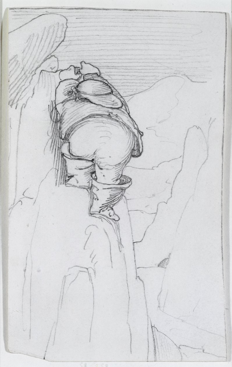 William Morris escalando uma montanha na Islândia, c.1871 de Edward Burne Jones