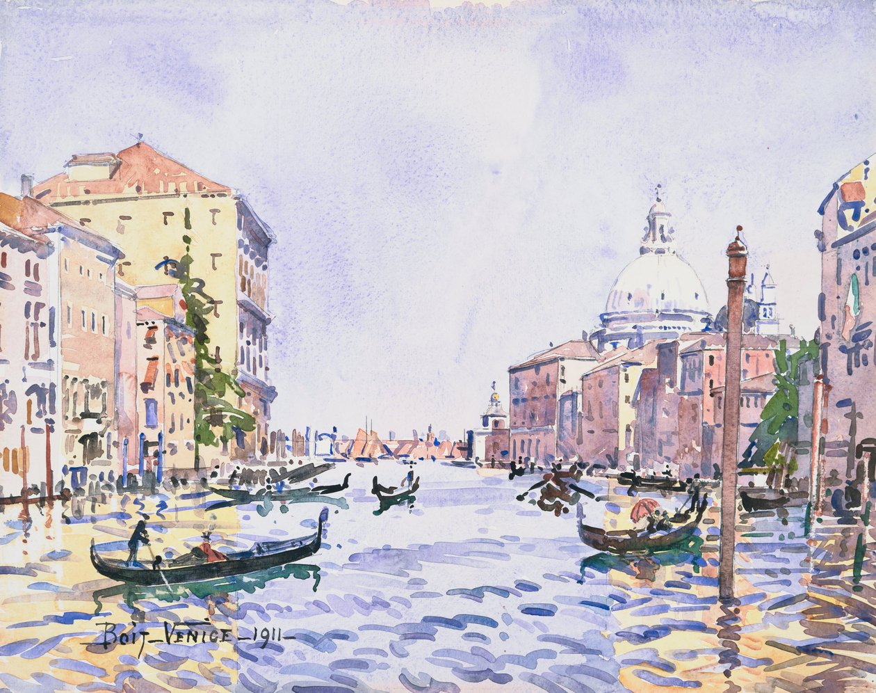 Veneza - Tarde no Grande Canal de Edward Darley Boit