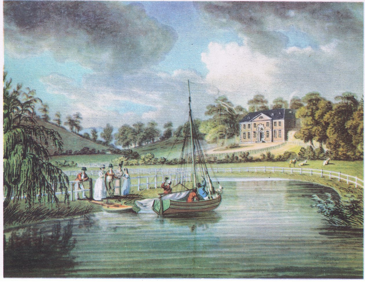Uma casa de campo à beira do rio de Edward Dayes