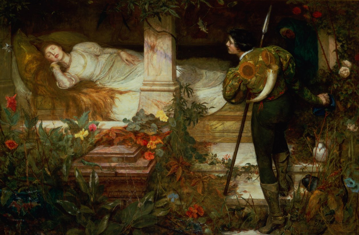 Bela adormecida de Edward Frederick Brewtnall