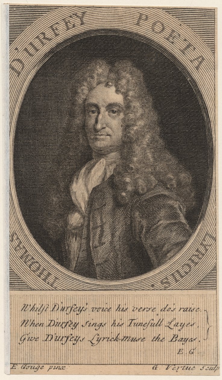 Thomas DUrfey, gravado por George Vertue (1683-1756), 1732 de Edward Gouge