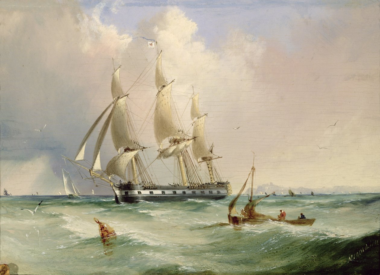 Fragata sob vela de Edward H. Niemann