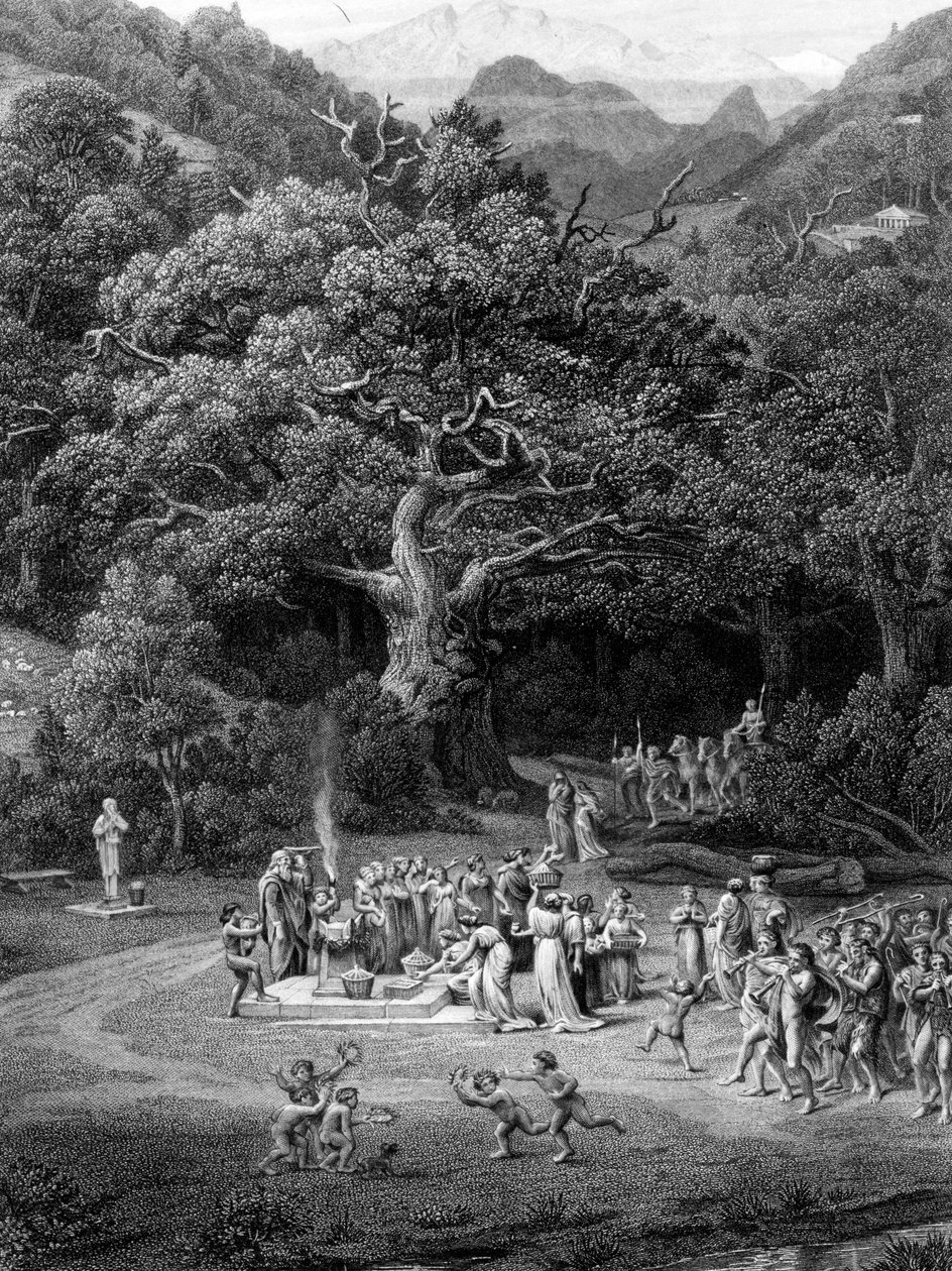 Ilustração ao poema "Endymion" de John Keats, gravado por F. Joubert, 1872 de Edward John Poynter