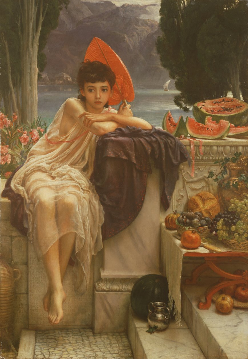 Nas Etapas do Templo, 1889 de Edward John Poynter