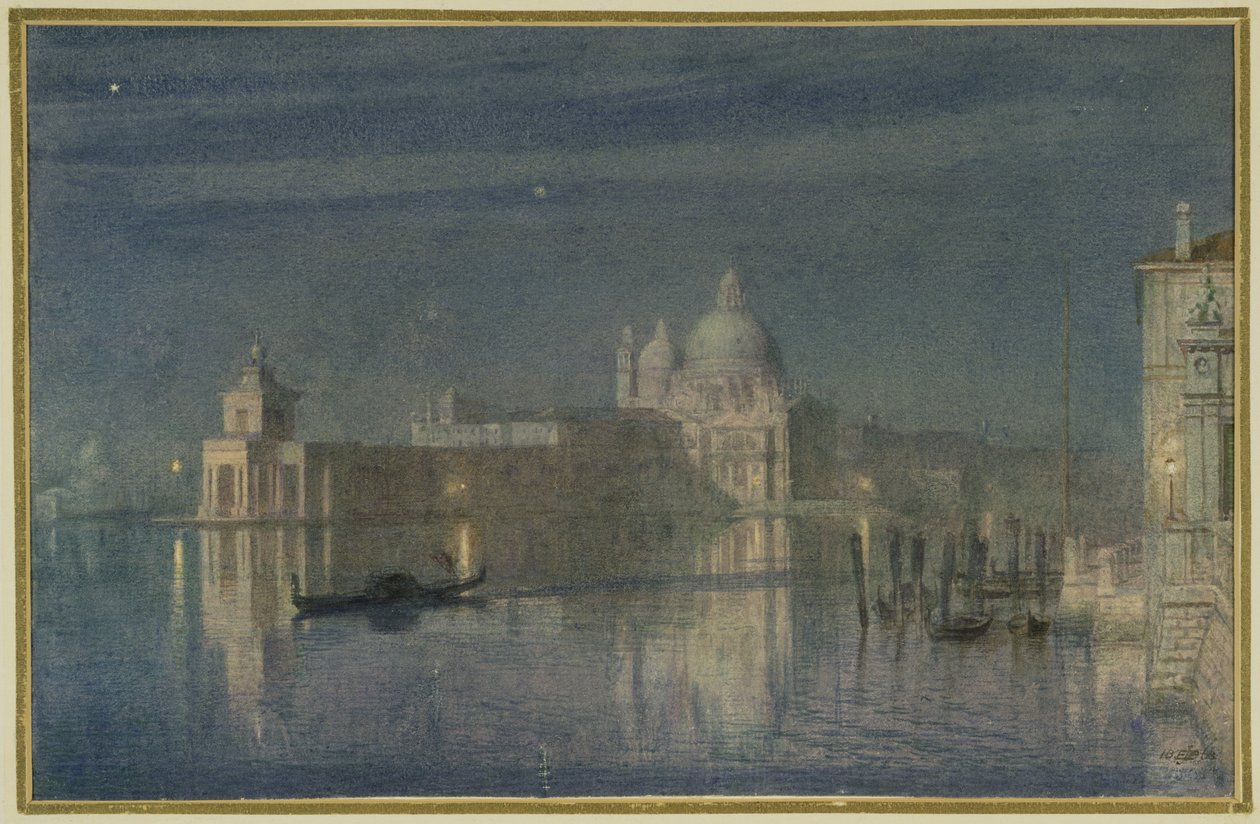 Santa Maria Della Salute, Veneza, luar, 1863 de Edward John Poynter